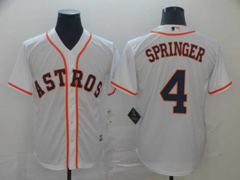 Astros 4 George Springer White Cool Base Jersey,We sell and wholesale Astros 4 George Springer White Cool Base Jersey on line form chian!